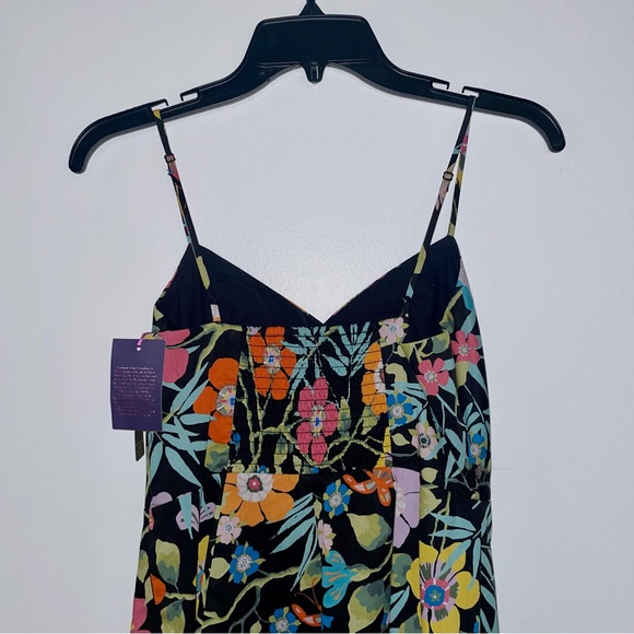 NWT J.Crew Ruffle Dress in Liberty Pavilion Black Floral Dress 00 - Picture 8 of 10